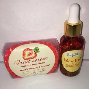 Fruit sorbet yoni soap & Juicy fruit yoni oil